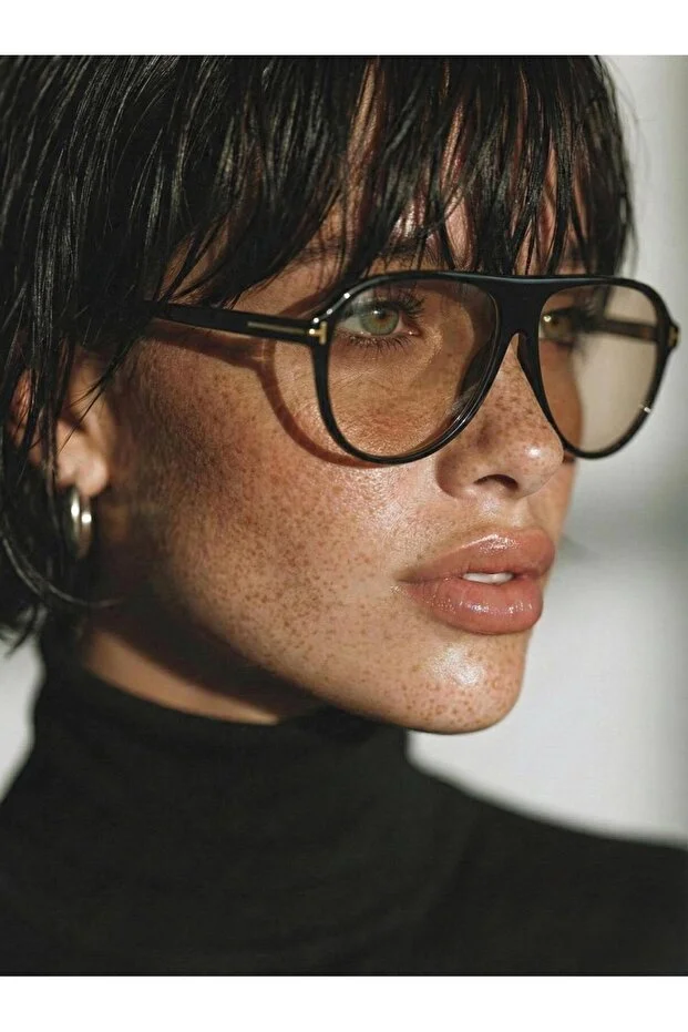 Siyah Nude Pilot Mavi Işık Korumalı Gözlük